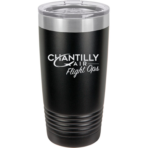   - 20 oz. Stainless Steel Tumbler w/Clear Lid Thumbnail
